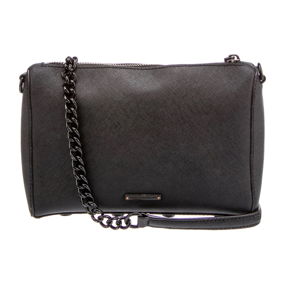 Rebecca Minkoff Black leather shoulder bag.